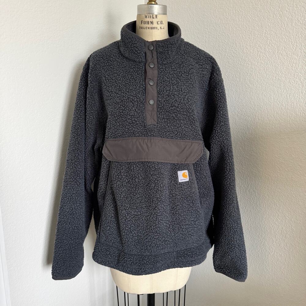 Carhartt | Relaxed Fit Sherpa Fleece Snap Pullover Size L